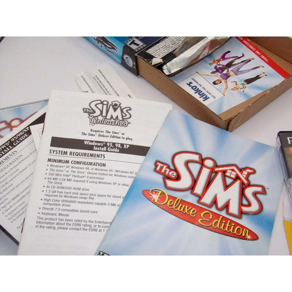 The Sims: Deluxe Edition + The Sims Unleashed Expansion (PC, 2002) EA, Maxis